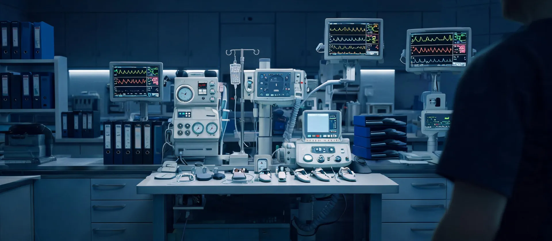 Clinical performance evaluation laboratory for monitoring and respiratory devices